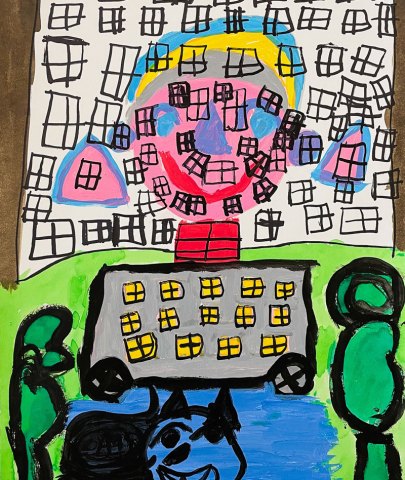 Graffiti en una casa