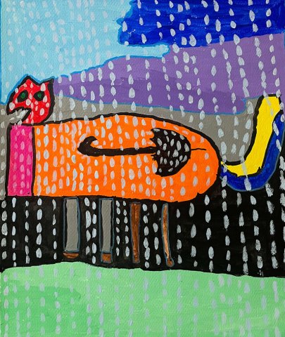 El gato se comió un paraguas