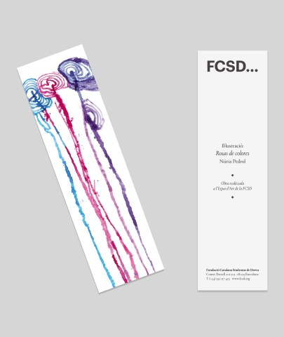 Punt de llibre d'autor: Rosas de colores